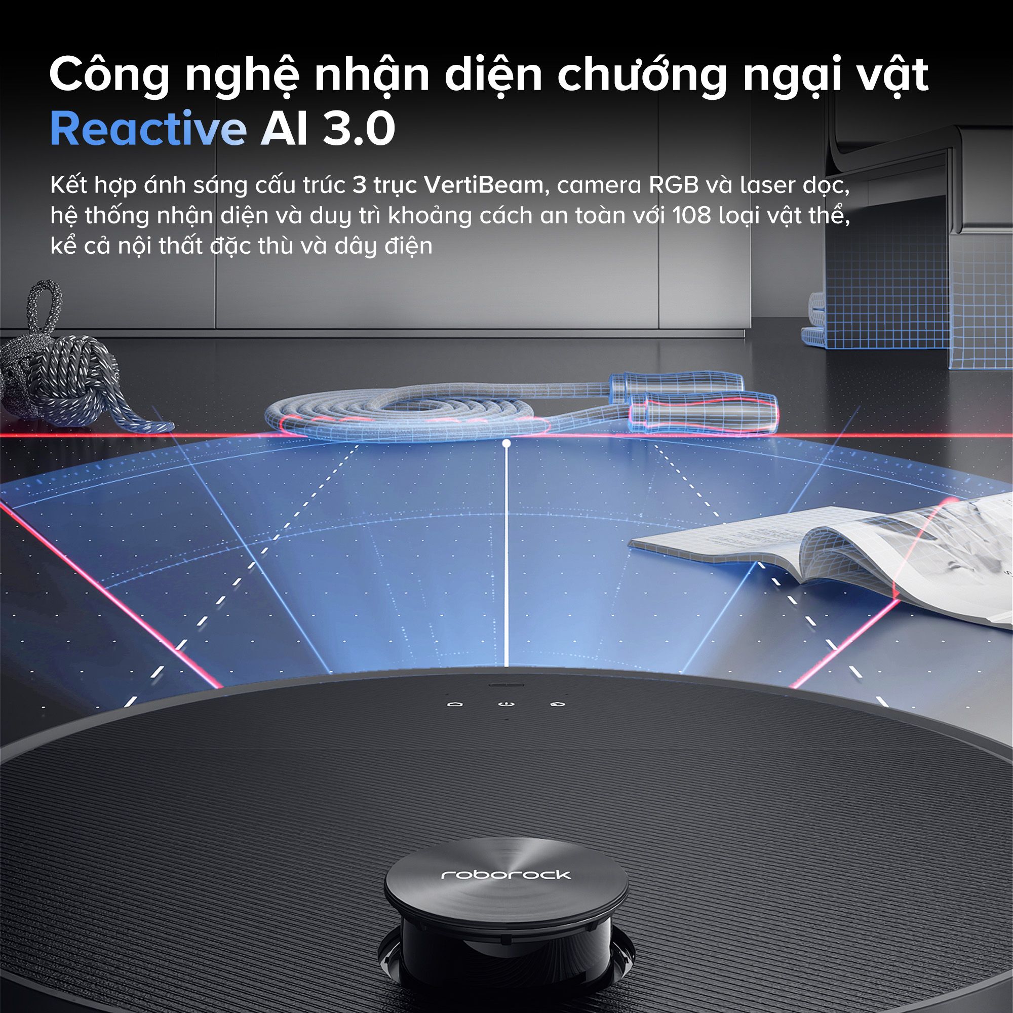  Robot Hút Bụi Lau Nhà Roborock Saros 10 