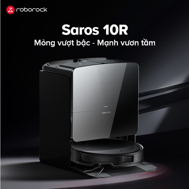  Robot Hút Bụi Lau Nhà Roborock Saros 10R 