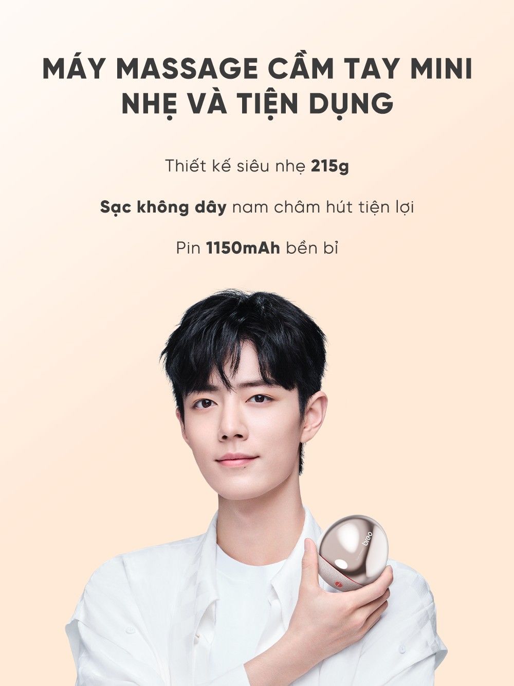  Máy Massage Đầu BREO SCALP MINI - Xoa Bóp Đa Điểm Kích Thích Mọc Tóc - Tăng Lưu Thông Máu 