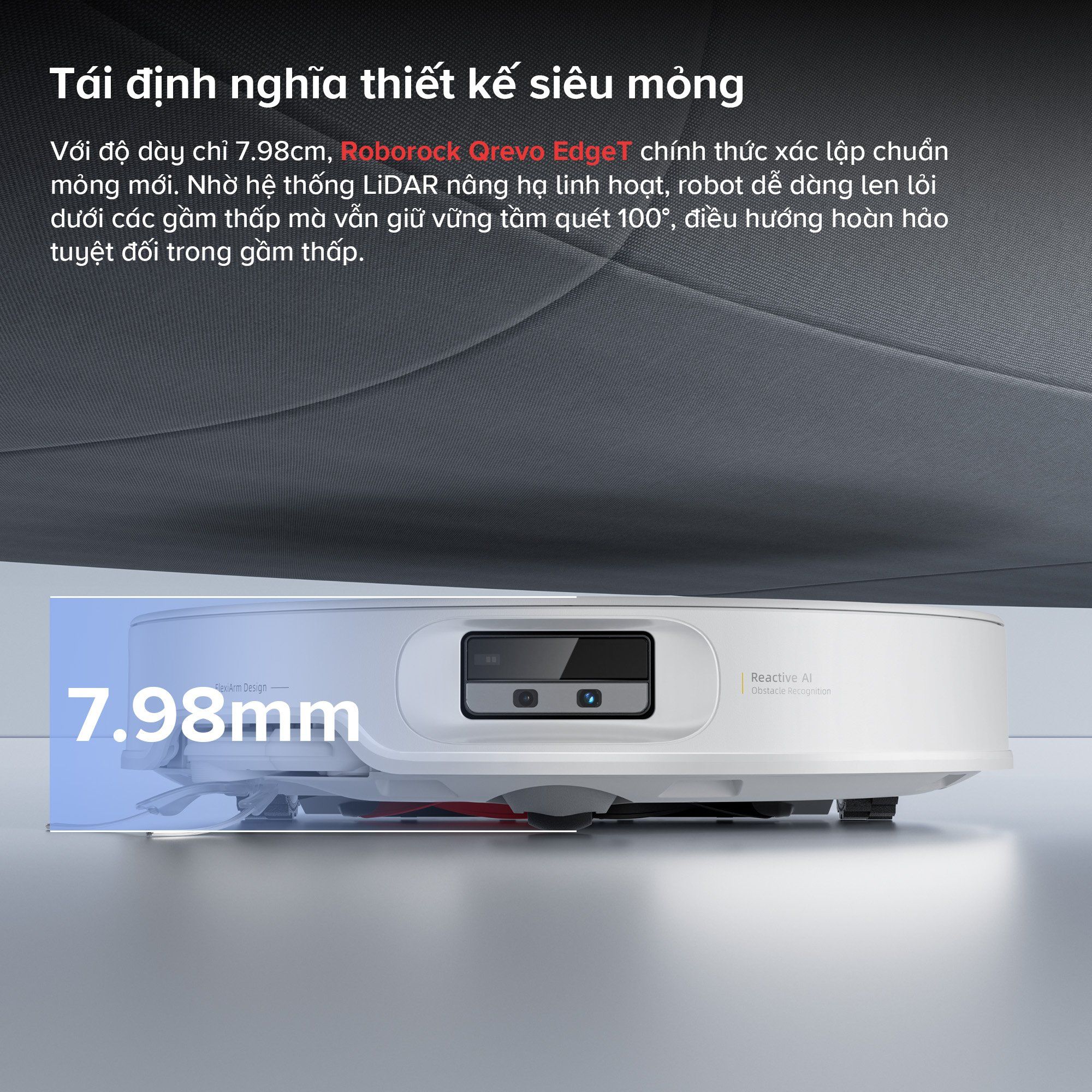  Robot Hút Bụi Lau Nhà Roborock Qrevo Edge T 
