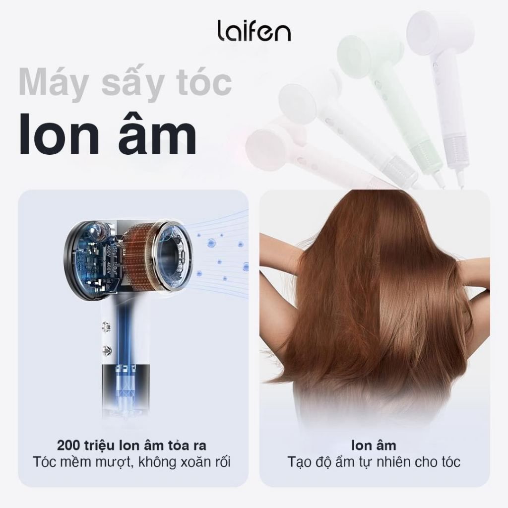  Máy Sấy Tóc Ion Âm Laifen SE 