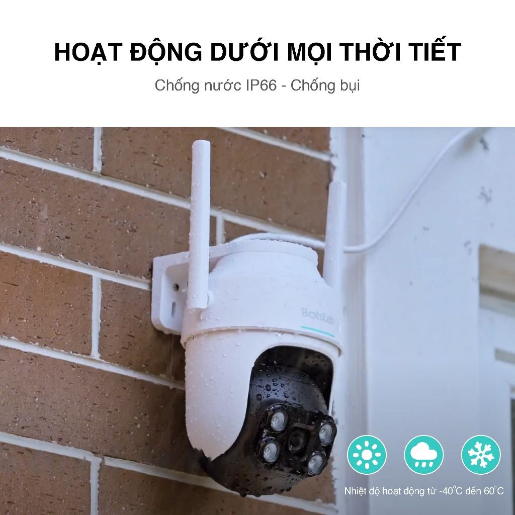  Camera Wifi Ngoài Trời 360 Botslab W312 