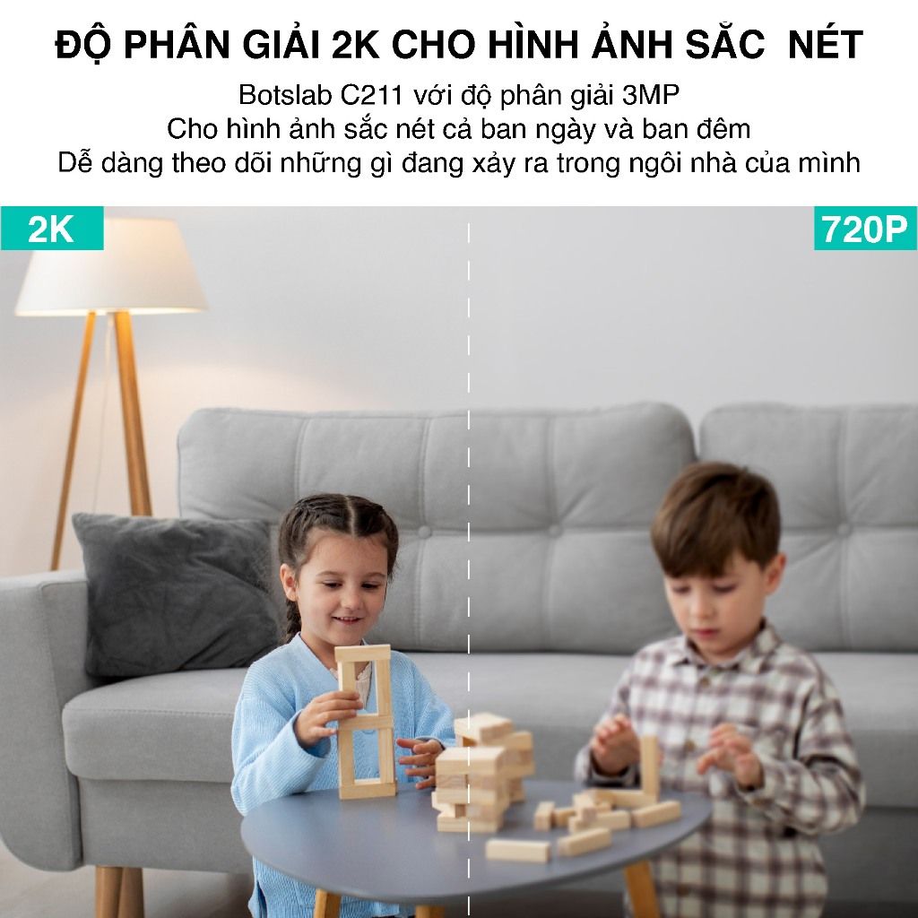  Camera Wifi Trong Nhà Botslab C211 