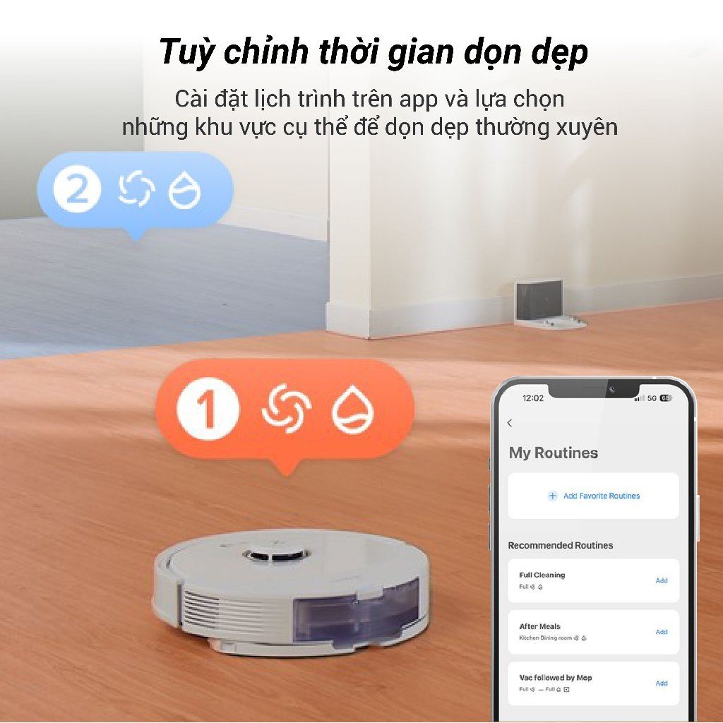  Robot Hút Bụi Lau Nhà Roborock Q8 Max 