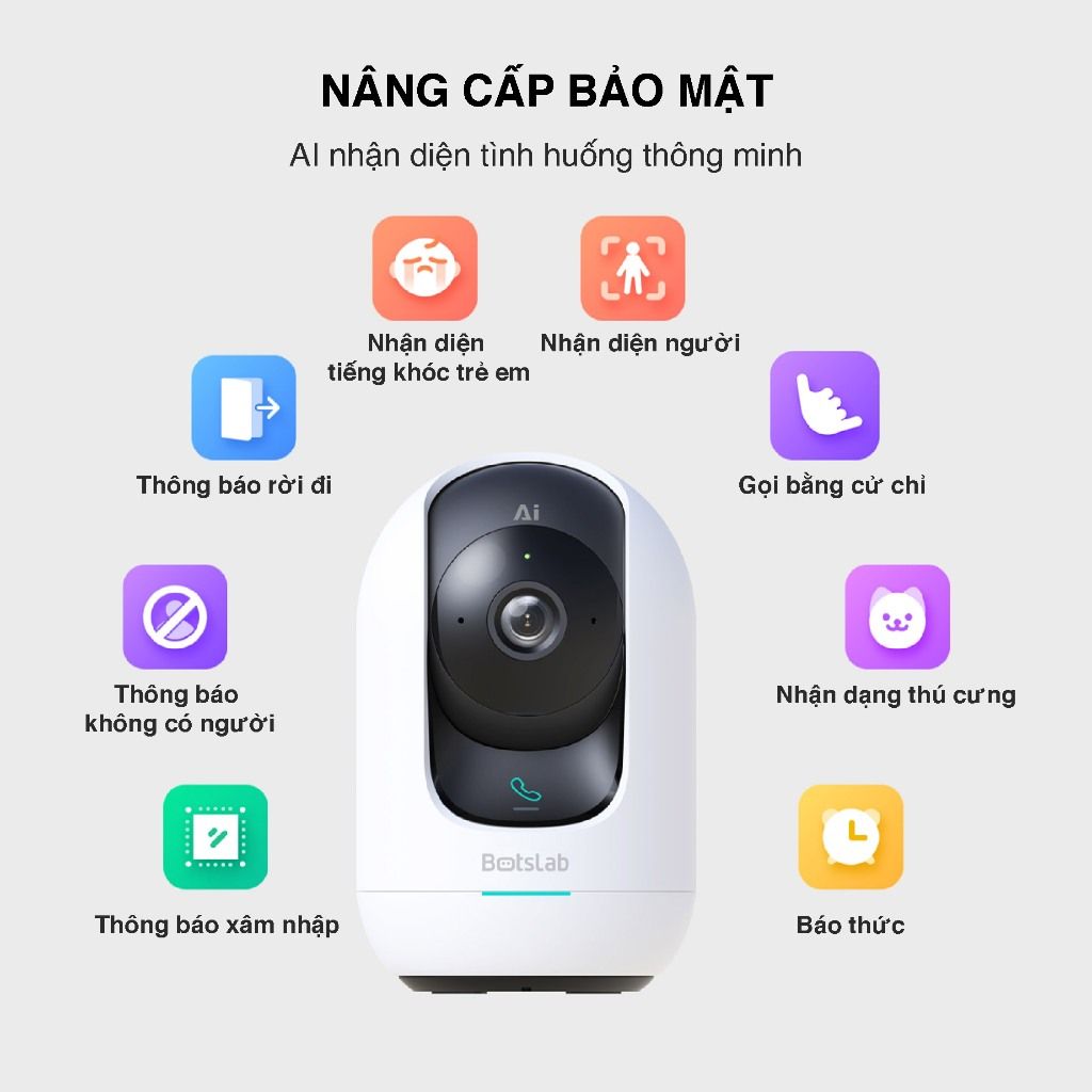  Camera Wifi Trong Nhà Botslab C221 