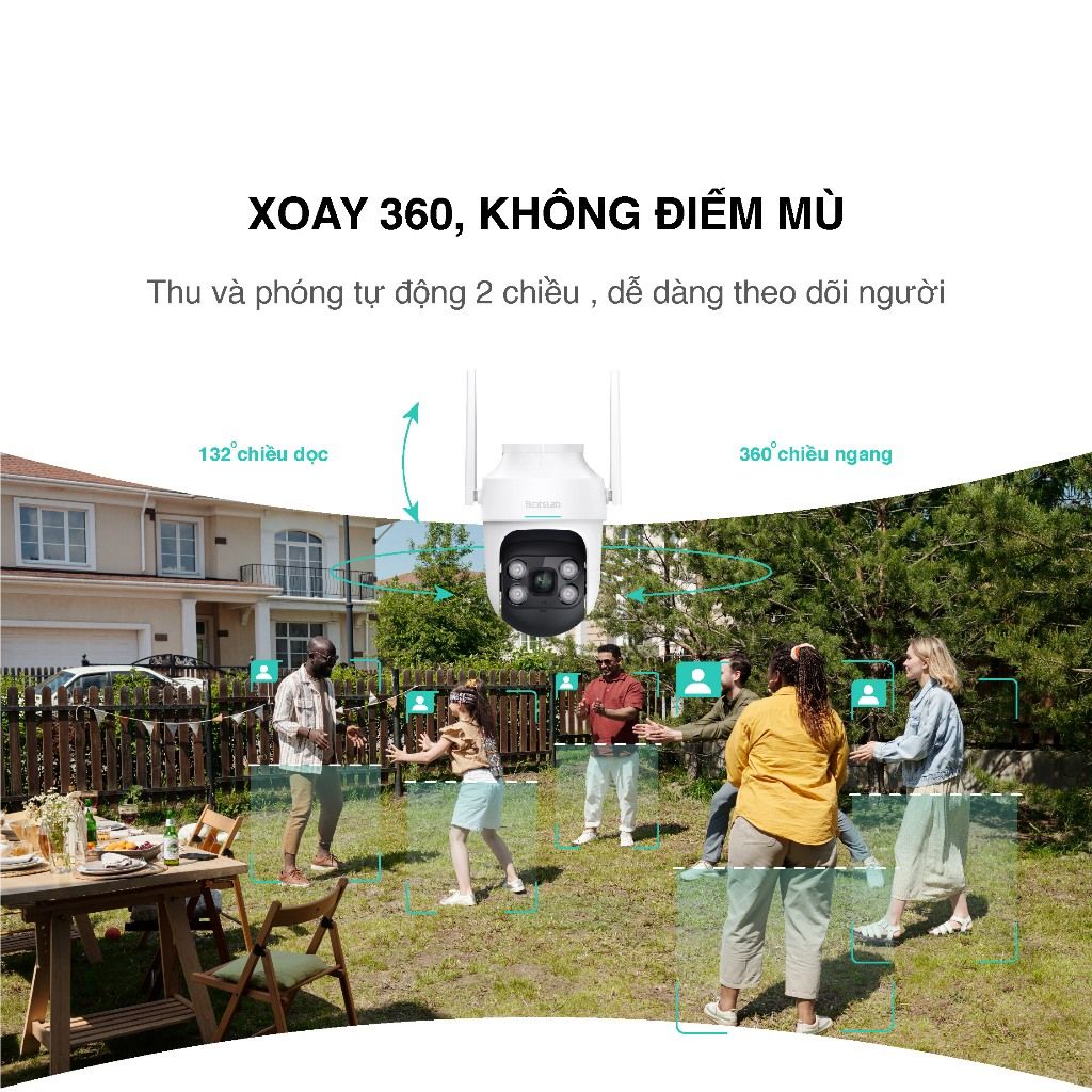  Camera Wifi Ngoài Trời 360 Botslab W312 