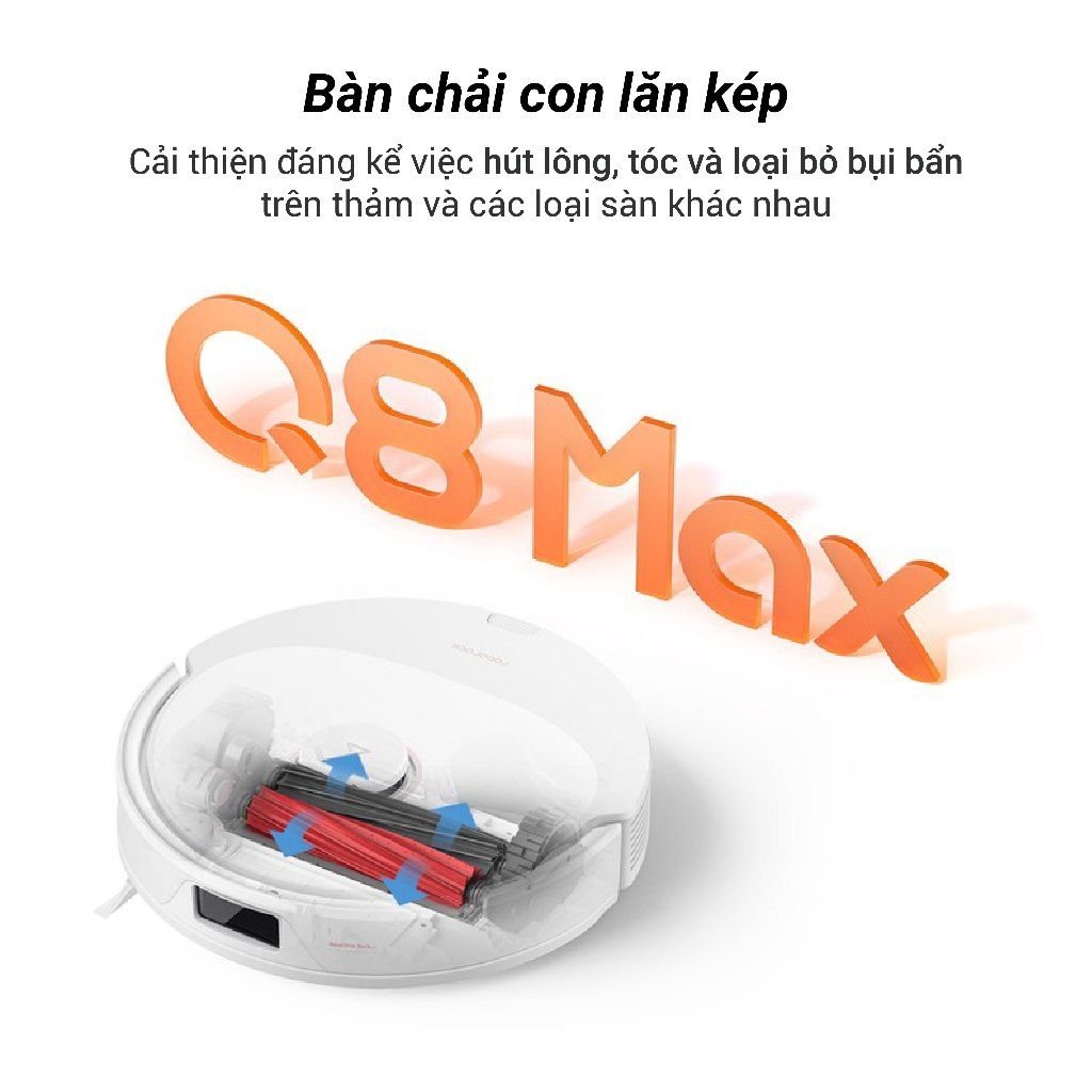  Robot Hút Bụi Lau Nhà Roborock Q8 Max 