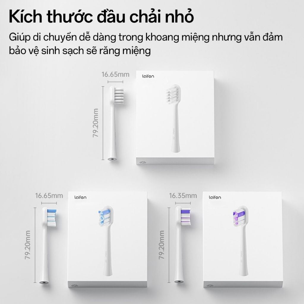  Đầu Bàn Chải Điện Laifen Gum Care 