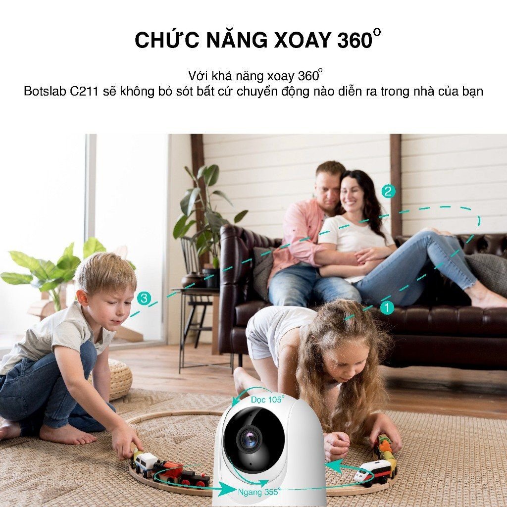  Camera Wifi Trong Nhà Botslab C212 