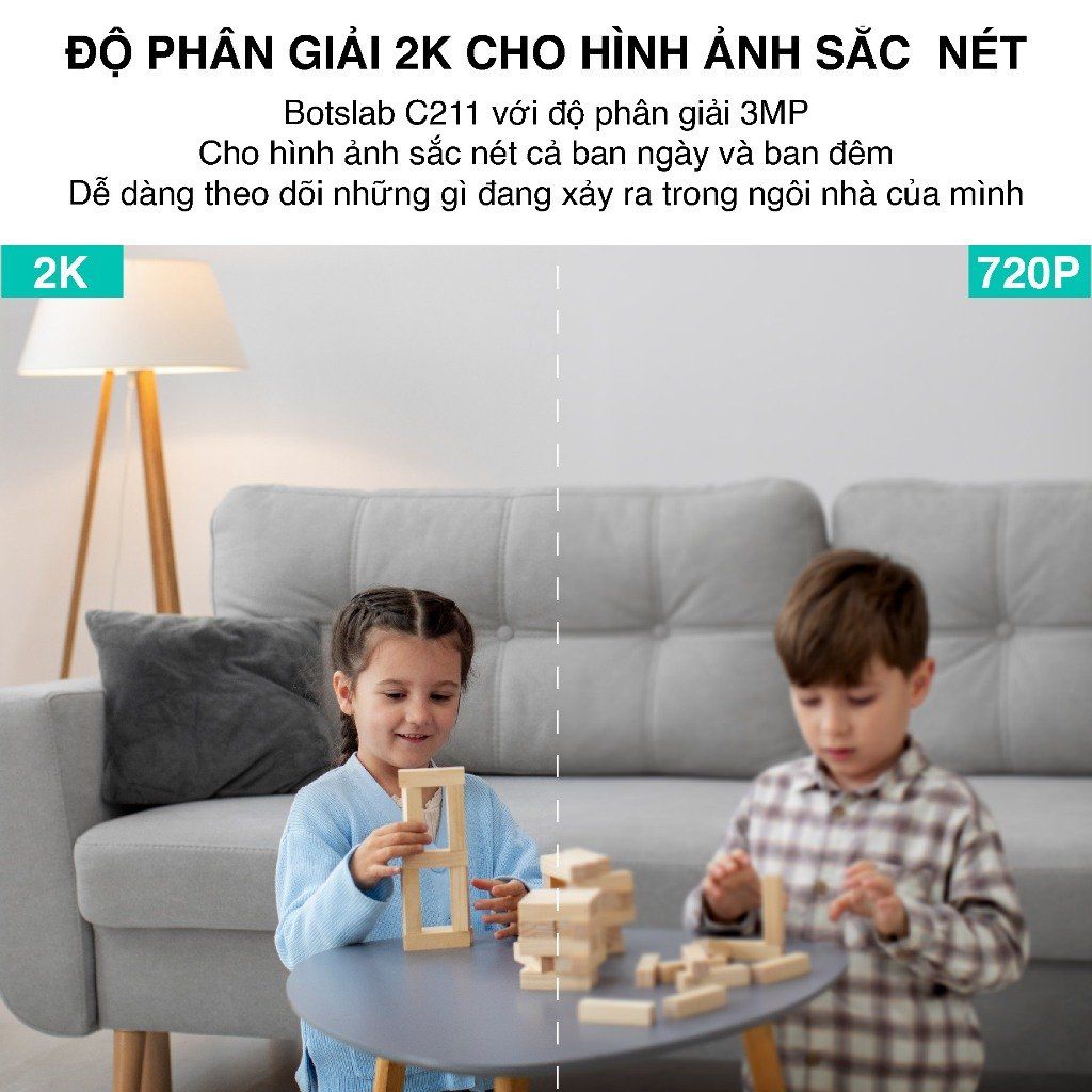  Camera Wifi Trong Nhà Botslab C212 