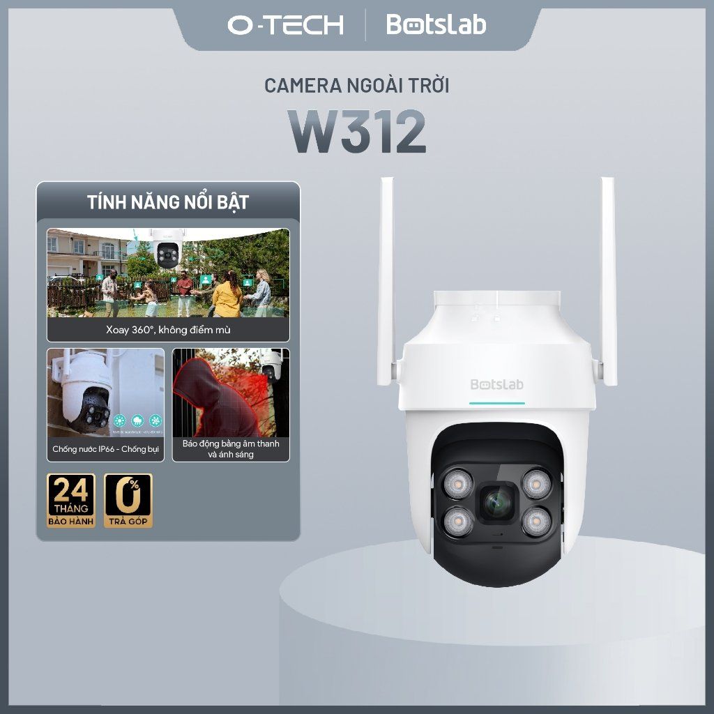  Camera Wifi Ngoài Trời 360 Botslab W312 