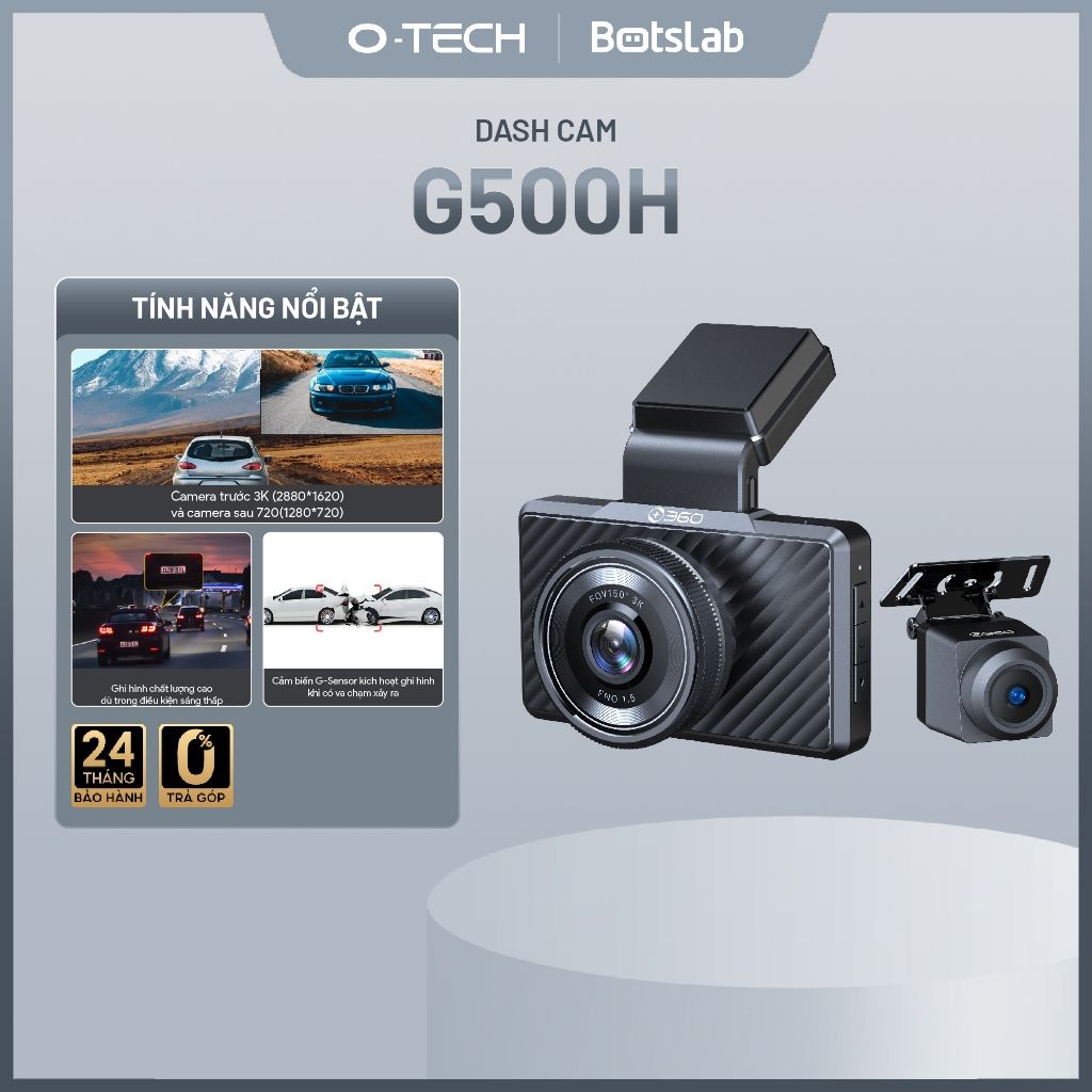  Bộ Đôi Camera Hành Trình Botslab G500H 