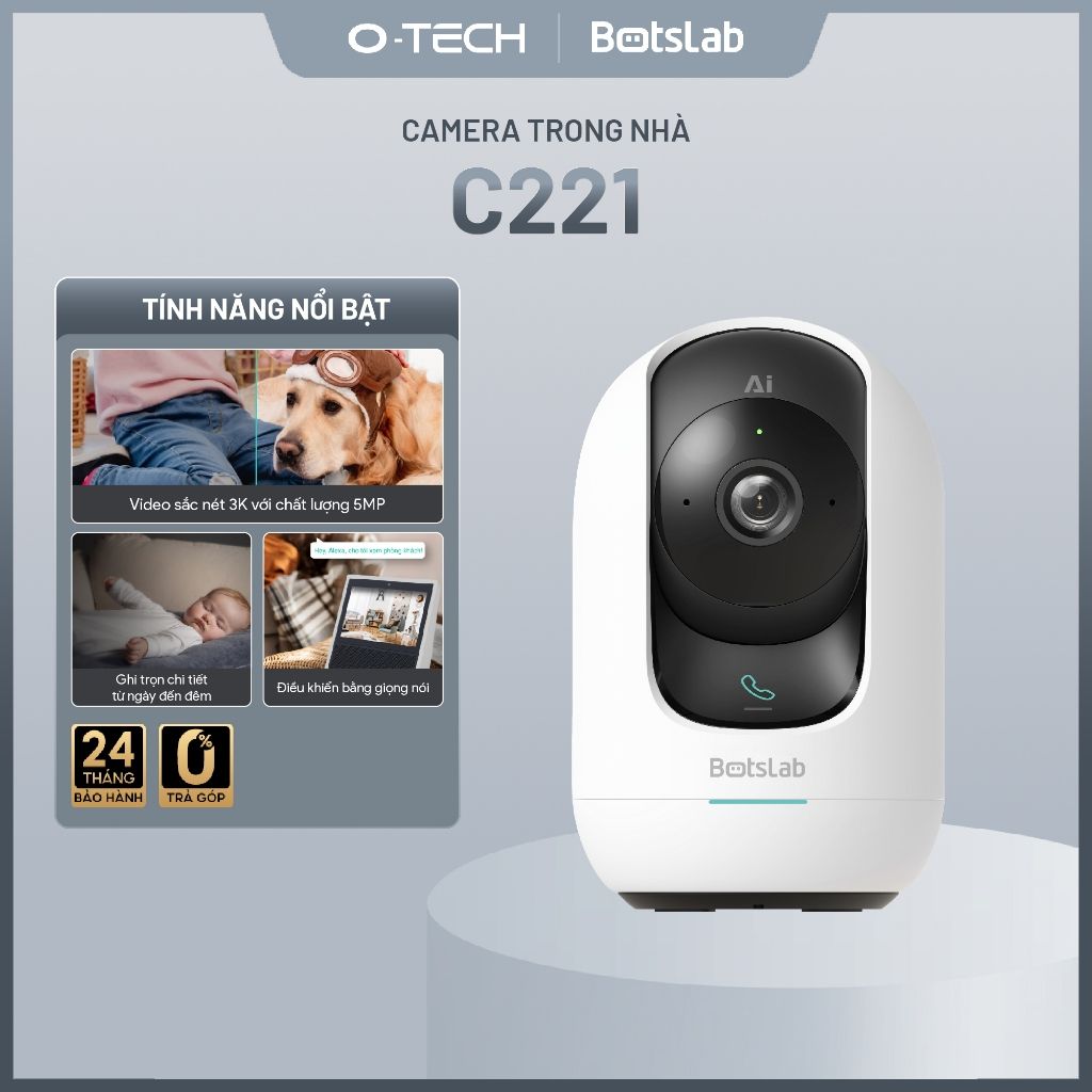 Camera Wifi Trong Nhà Botslab C221 