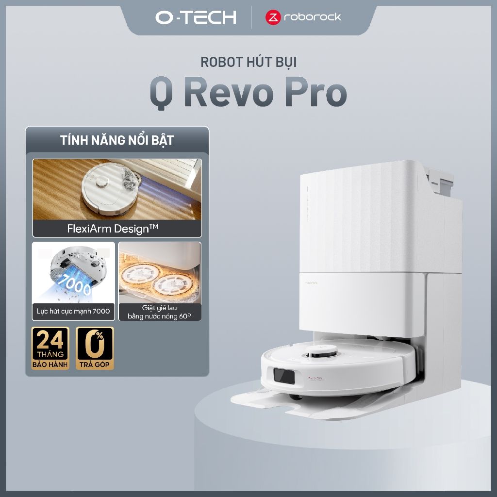  Robot Hút Bụi Lau Nhà Roborock Qrevo Pro 