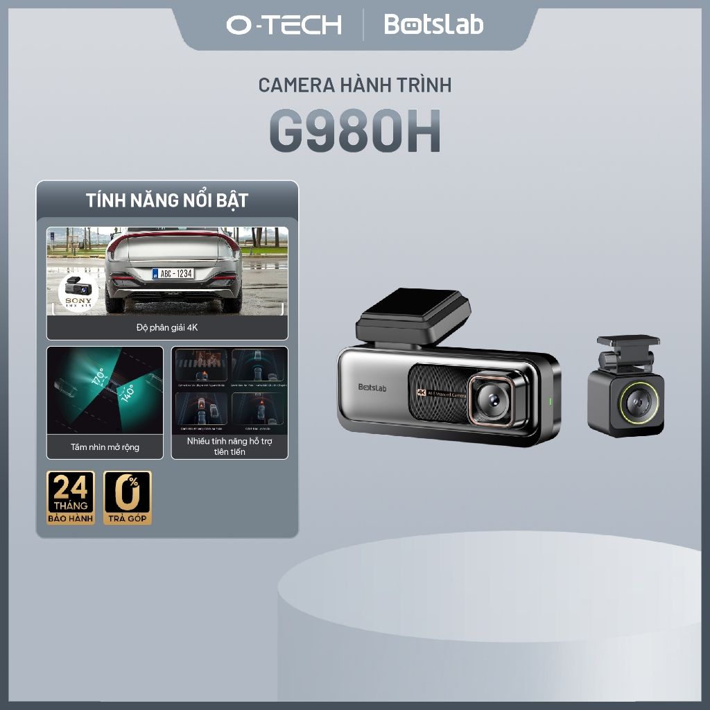  Bộ Đôi Camera Hành Trình Botslab G980H 