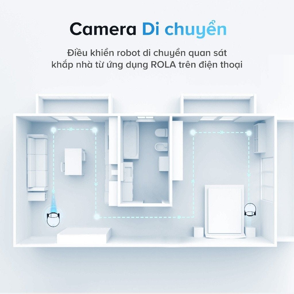  Robot Camera AI Tương Tác Với Thú Cưng Enabot ROLA PetPal 