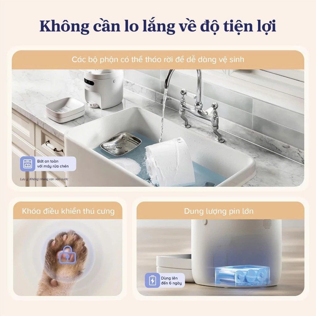  Máy Cho Chó Mèo Ăn Thông Minh Pawsync 