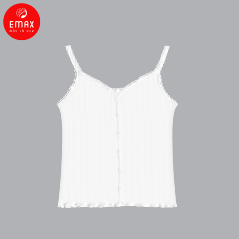 Áo Hai Dây Nữ Cotton Tăm Zen Basic Emax