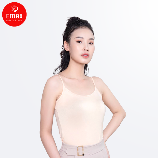 Áo Hai Dây Nữ Cotton Basic Emax