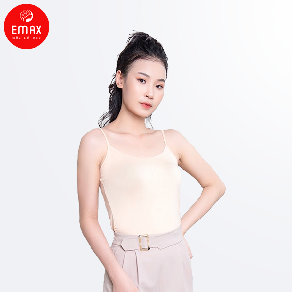 Áo Hai Dây Nữ Cotton Basic Emax