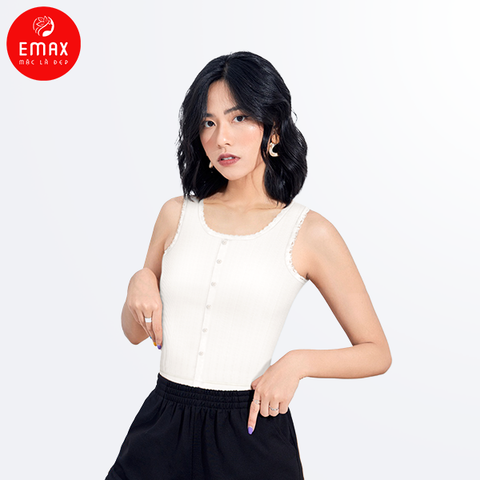 Áo Ba Lỗ Nữ Cotton Tăm Zen Basic Emax