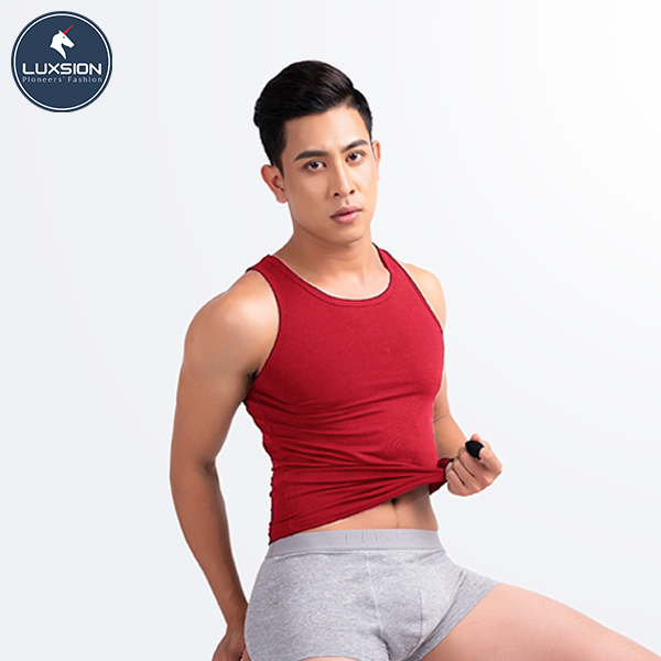 Áo Ba Lỗ Cotton Nam Sợi Tre Bản Nách To Luxsion Basic