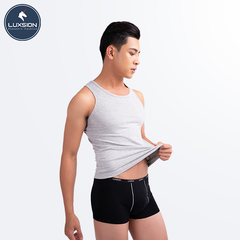 Áo Ba Lỗ Cotton Nam Sợi Tre Bản Nách To Luxsion Basic