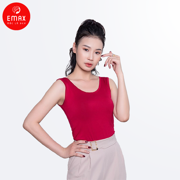 Áo Ba Lỗ Nữ Cotton Basic Emax