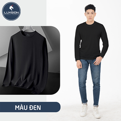 Áo Thun Cotton Nam Trắng Cổ Tròn Luxsion Basic