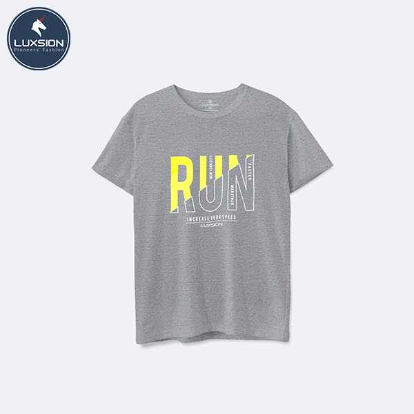 Áo Thun Cotton Nam Hình “Run” Luxsion Năng Động
