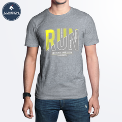 Áo Thun Cotton Nam Hình “Run” Luxsion Năng Động
