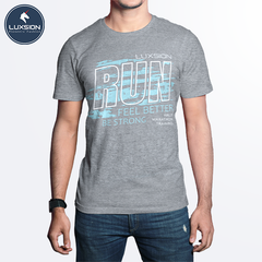 Áo Thun Cotton Nam Hình “Run” Luxsion Năng Động