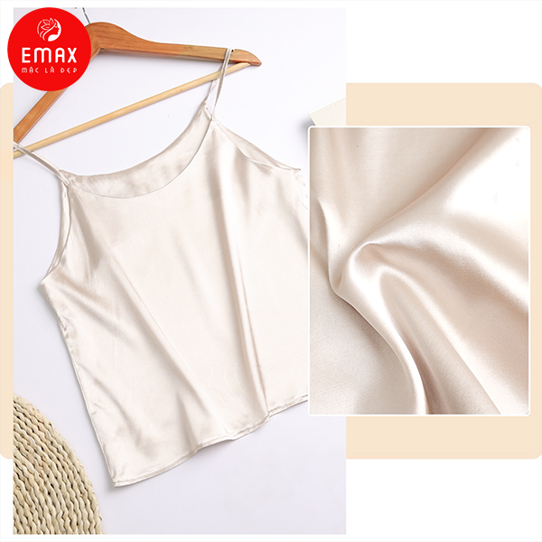 Áo Hai Dây Nữ Lụa Ngọc Trai Emax Cao Cấp