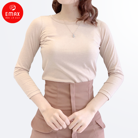 Áo Thu Đông Nữ Cotton Basic Emax