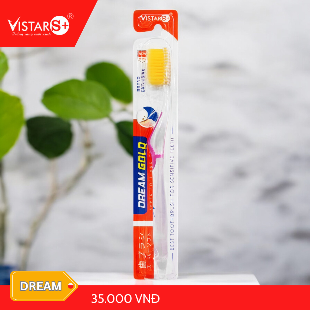 Bàn Chải Đánh Răng BC Dream - Nano Gold Mềm Mại Vistar
