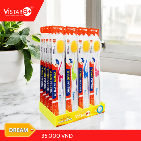 Bàn Chải Đánh Răng BC Dream - Nano Gold Mềm Mại Vistar