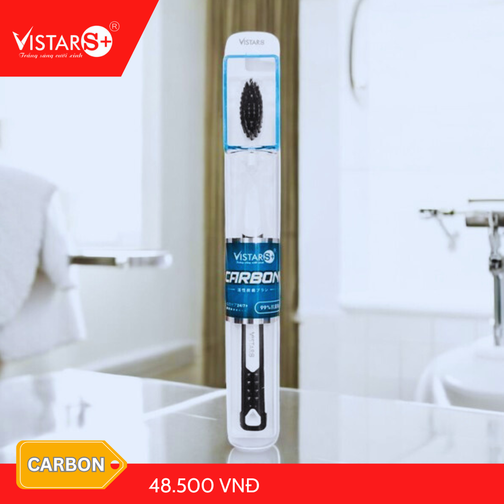 Bàn Chải Đánh Răng Carbon Kháng Khuẩn Vistar