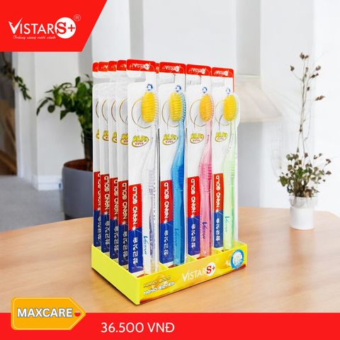 Bàn Chải Đánh Răng Maxcare - Nano Gold Mềm Mại Vistar