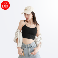 Áo Hai Dây Nữ Cotton Basic Có Đệm Ngực Emax