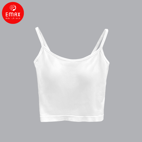 Áo Hai Dây Nữ Cotton Basic Có Đệm Ngực Emax