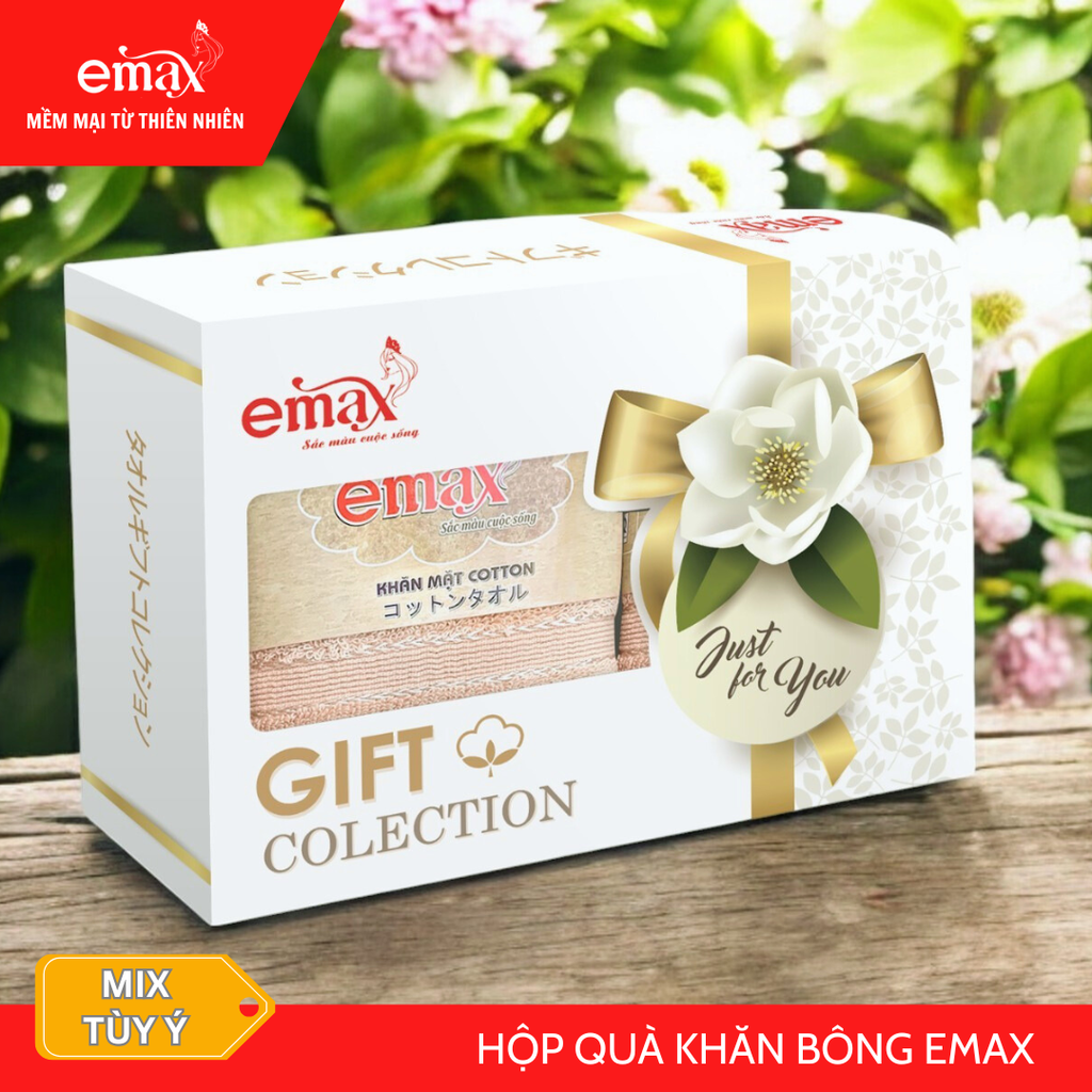 Hộp quà tặng khăn tắm cotton Emax Kimono 08