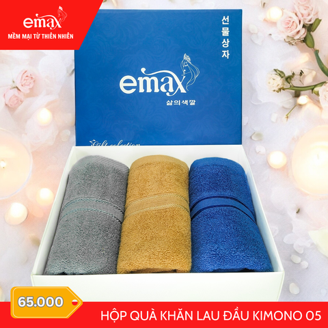 Hộp Quà Tặng Khăn Lau Đầu Emax Kimono 05