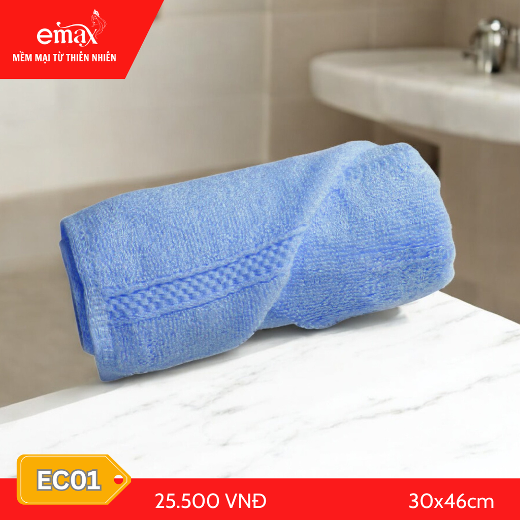 Khăn Mặt Cotton Cao Cấp Emax ECO1