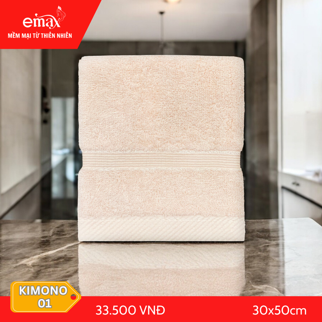 Khăn Mặt Cotton Cao Cấp Emax Kimono 01