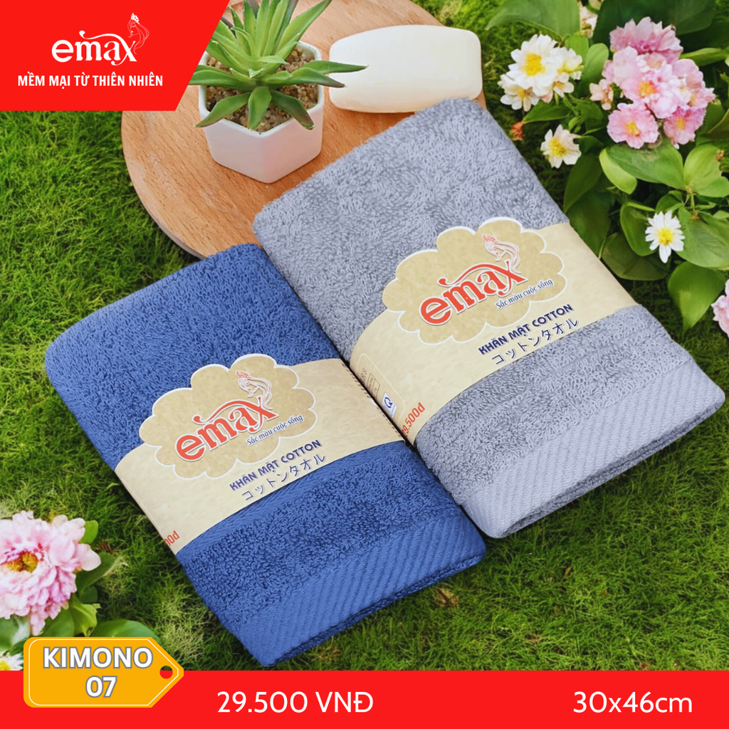 Khăn Mặt Cotton Cao Cấp Emax Kimono 07