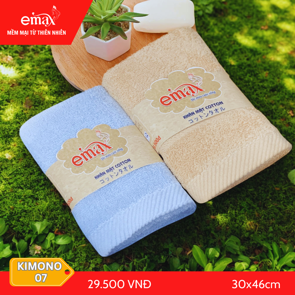 Khăn Mặt Cotton Cao Cấp Emax Kimono 07