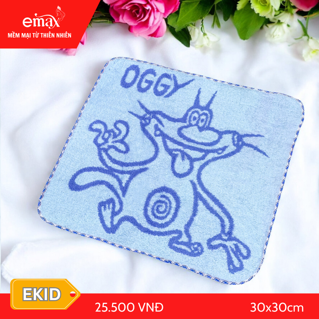 Khăn mặt cotton trẻ em cao cấp Emax Ekids