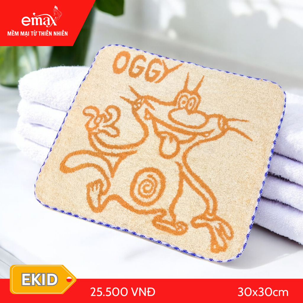 Khăn mặt cotton trẻ em cao cấp Emax Ekids