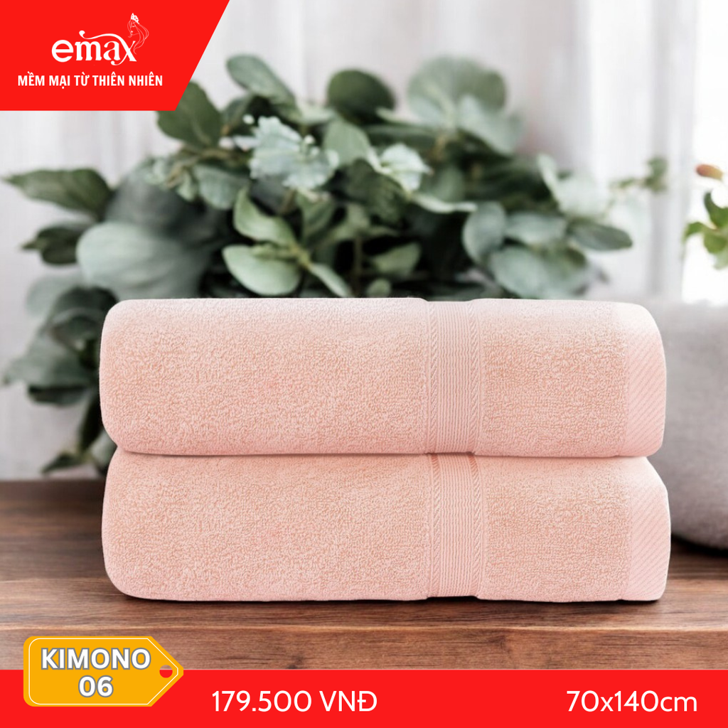 Khăn tắm cao cấp cotton Emax Kimono 06