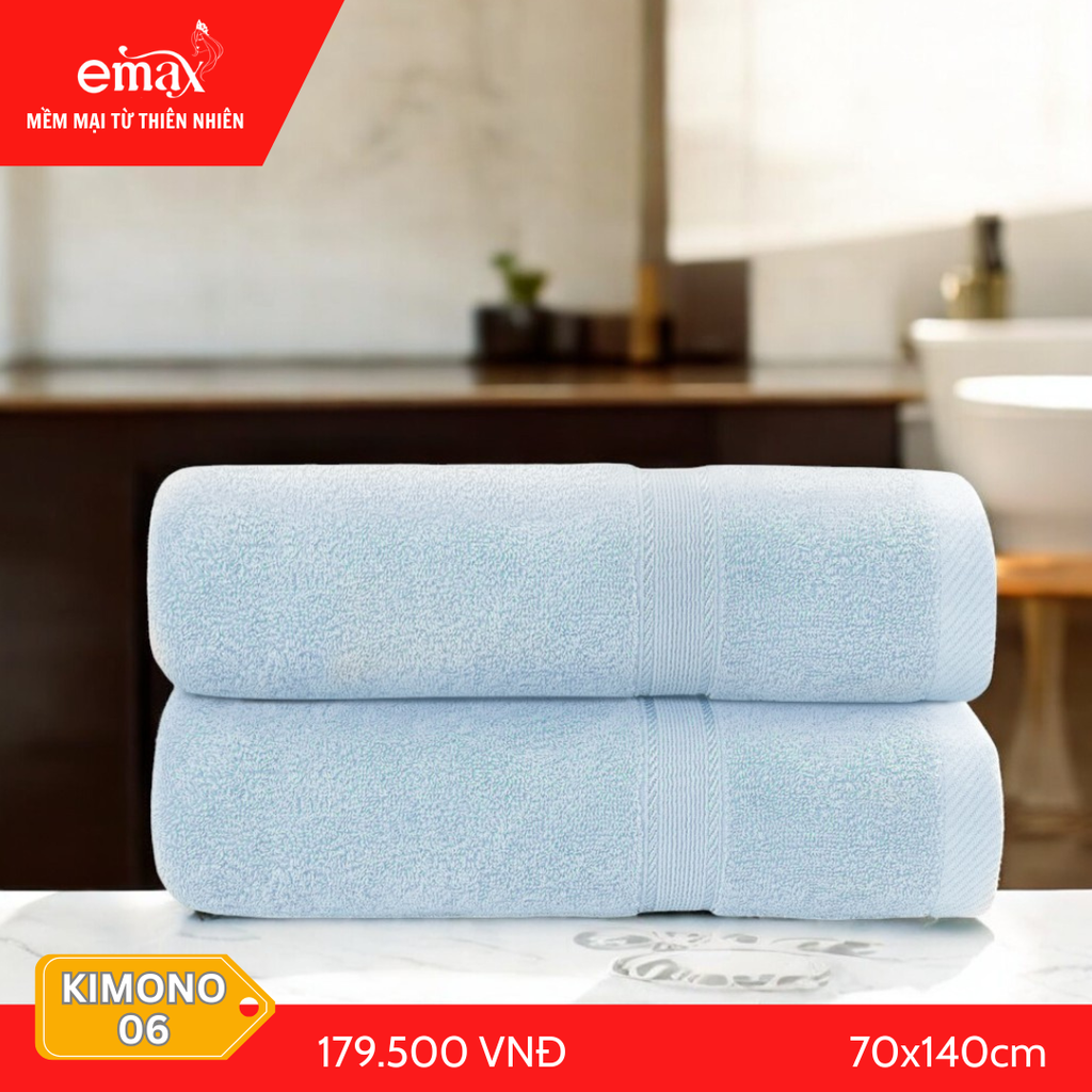 Khăn tắm cao cấp cotton Emax Kimono 06